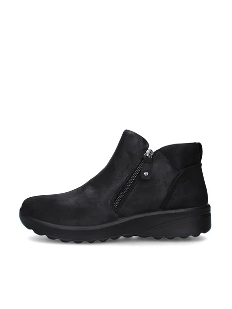 STIVALETTI TACCO BASSO 158952 DONNA NERO