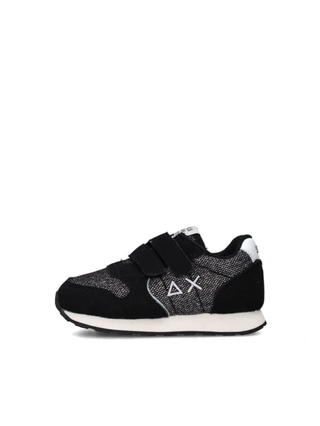 SNEAKERS BASSE ALLY GLITTER TEXTILE  Z45404F BAMBINA NERO