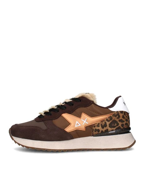 SNEAKERS BASSE STARGIRL ANIMAL Z45218 DONNA MARRONE