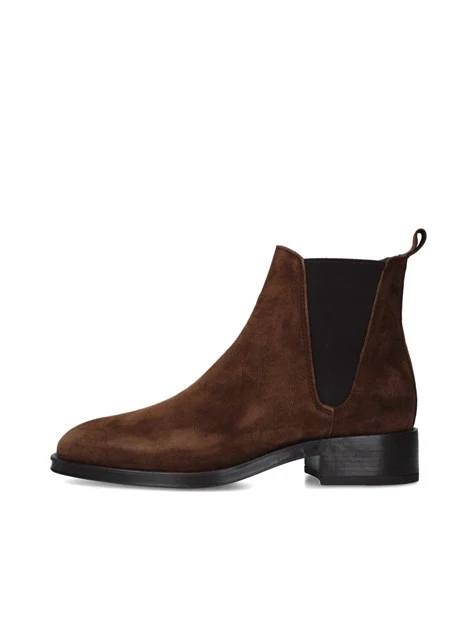 STIVALETTI TACCO BASSO 2349 DONNA MARRONE CHIARO