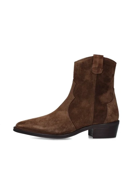 STIVALETTI TACCO BASSO 2548 DONNA MARRONE CHIARO