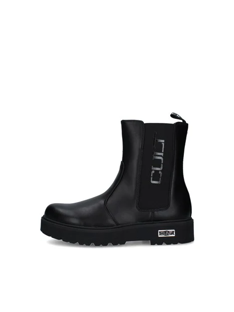 STIVALETTI TACCO BASSO T-383 BAMBINA NERO
