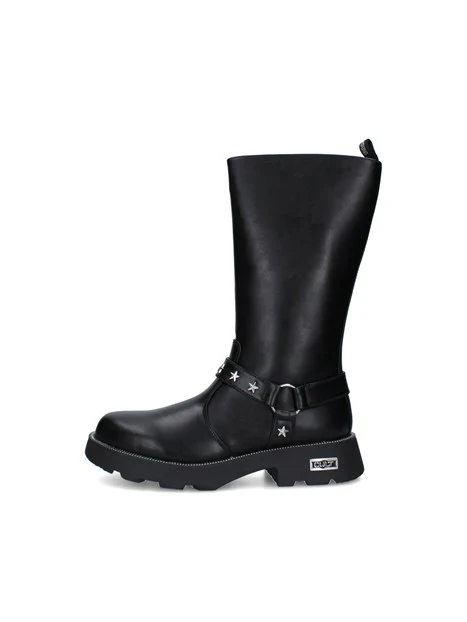 STIVALI TACCO BASSO T-368-W DONNA NERO