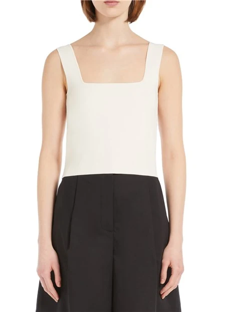 TOP CROP IN VISCOSA DONNA BURRO