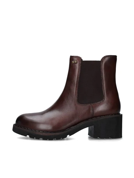 STIVALETTI TACCO BASSO 17121 DONNA MARRONE