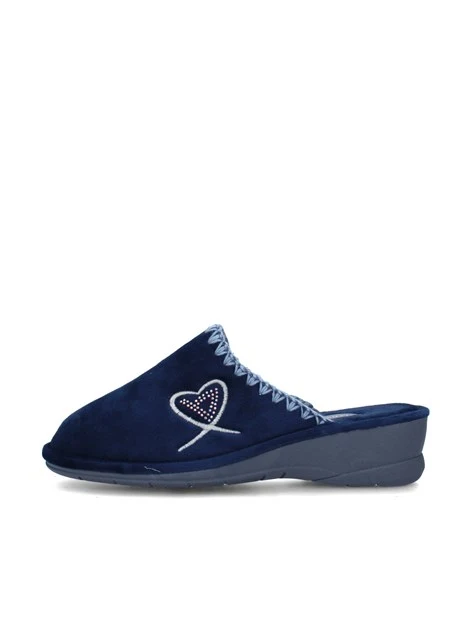 PANTOFOLE 55127 DONNA BLU
