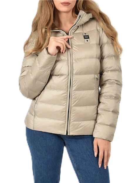 PIUMINO CORTO CON IMBOTTITURA DONNA  BEIGE