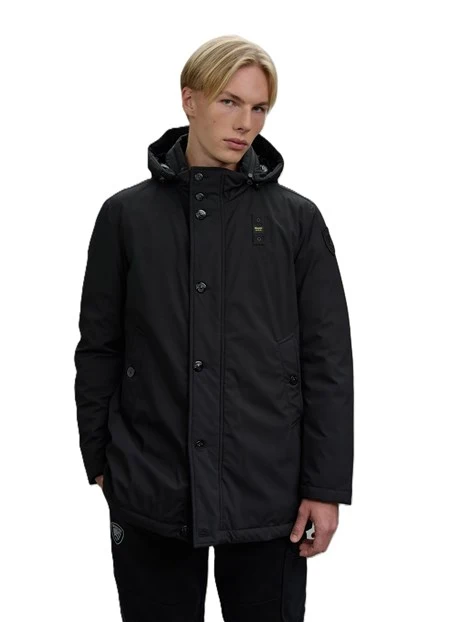 PIUMINO PARKA IMBOTTITO UOMO NERO