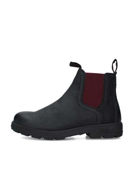 STIVALETTI TACCO BASSO JL52500A DONNA NERO BORDEAUX