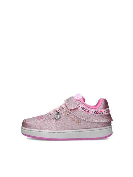SNEAKERS BASSE FRANGETTA MIX BAMBINA ROSA