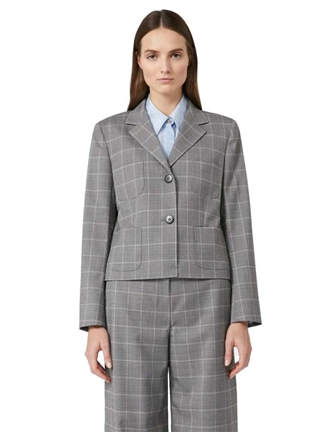 GIACCA CORTA DOPPIOPETTO DONNA GRIGIO