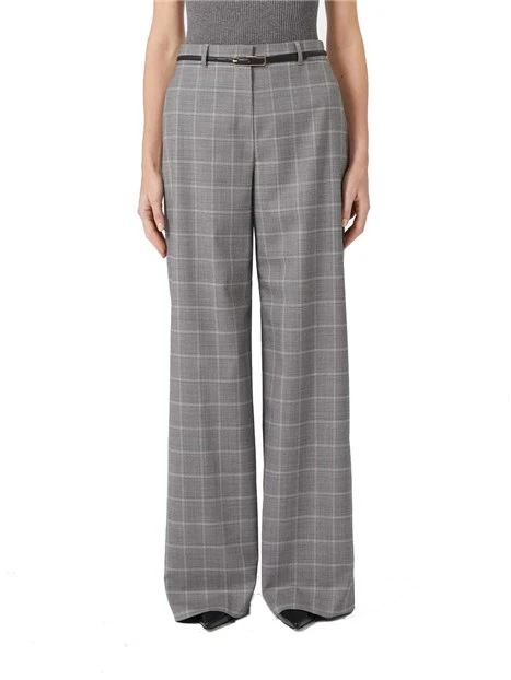 PANTALONI PALAZZO CON TASCHE ALLA FRANCESE DONNA GRIGIO