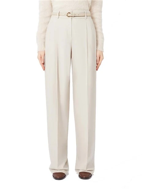 PANTALONE CHINO CON TASCHE ALLA FRANCESE DONNA BEIGE