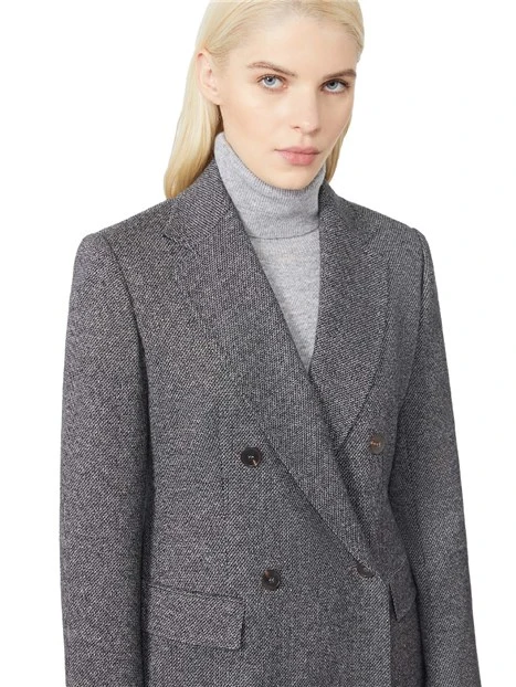 BLAZER DOPPIOPETTO IN JERSEY DONNA GRIGIO