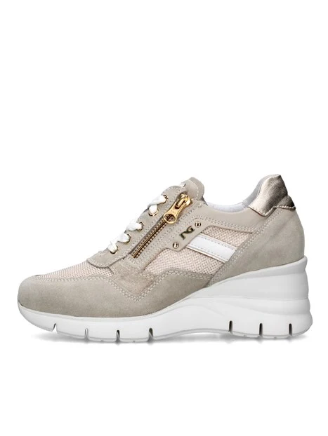 SNEAKERS PLATFORM E306462D DONNA AVORIO BEIGE