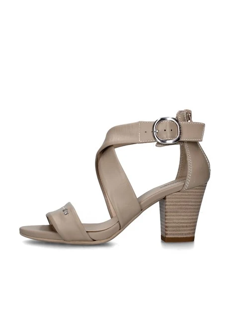 SANDALI TACCO ALTO E410380D DONNA BEIGE