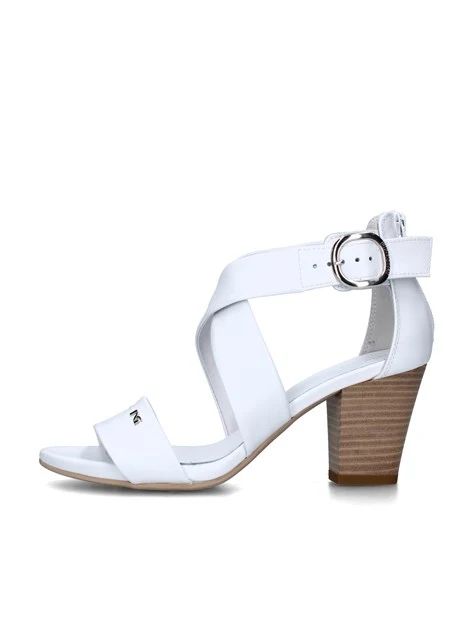 SANDALI TACCO ALTO E410380D DONNA BIANCO