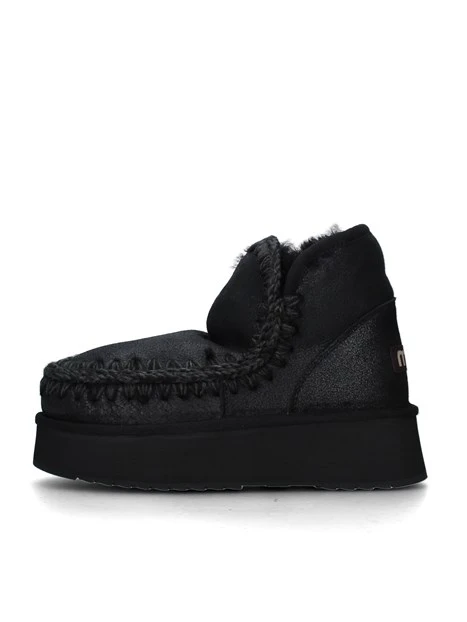 STIVALETTI TACCO BASSO FW681000B DONNA NERO