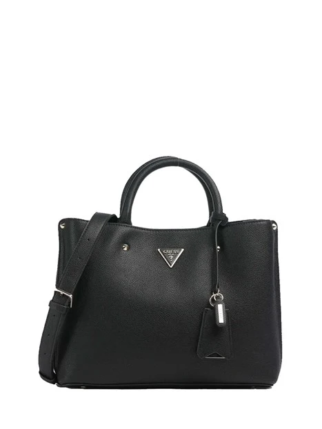 BORSA A MANO CON CHARM E TRACOLLA REMOVIBILE DONNA NERO