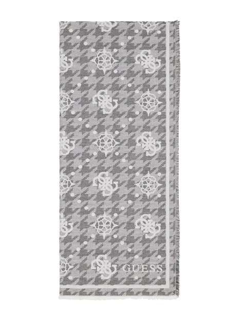 STOLA CON STAMPA MONOGRAM DONNA NERO