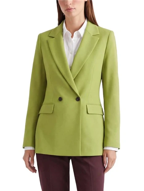 BLAZER DOPPIOPETTO CON TASCHE LATERALI A PATTA DONNE VERDE