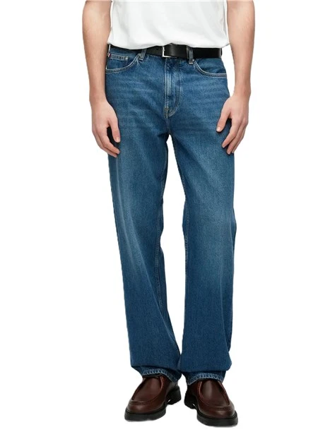 JEANS REGULAR CON PATCH POSTERIORE UOMO BLU