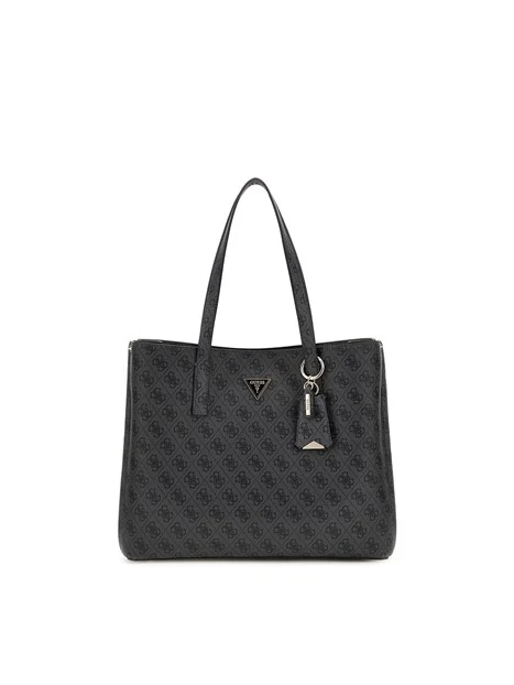 BORSA A SPALLA HWSG6974230 LOGO MERIDIAN II DONNA NERO