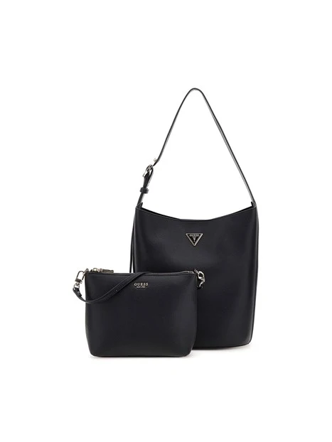 BORSA A SPALLA HWBG6974040 MERIDIAN II BUCKET DONNA NERO