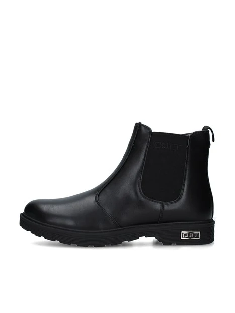 STIVALETTI TACCO BASSO T-394-W DONNA NERO