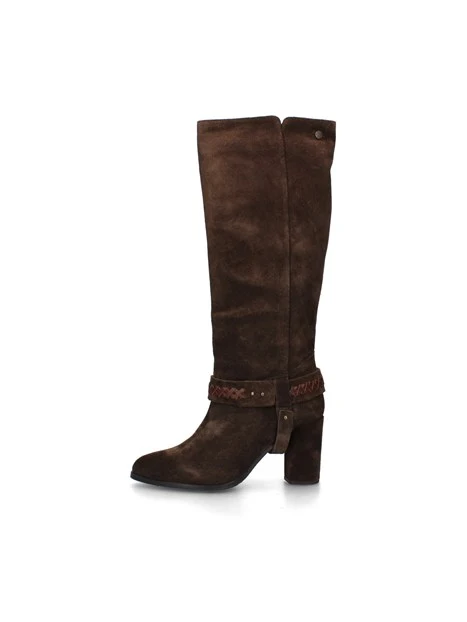 STIVALI TACCO ALTO J-522 DONNA MARRONE