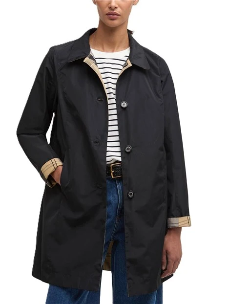 GIACCA IMPERMEABILE REVERSIBILE BABBITY DONNA  NERO