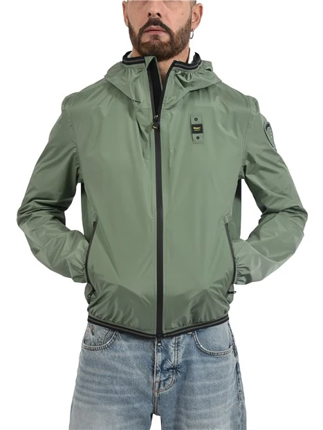 GIACCA IN NYLON ELASTICIZZATA UOMO VERDE