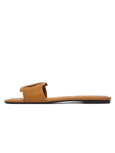 SANDALI HW0HW03128 DONNA MARRONE