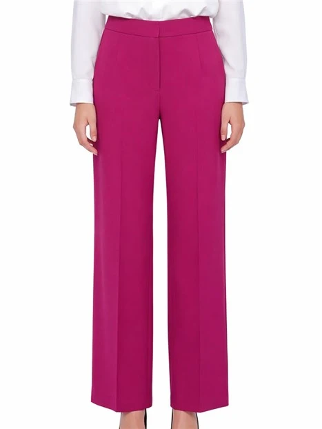 PANTALONI PALAZZO CON GANCIO A UOMO DONNA FUCSIA