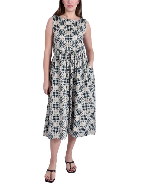 VESTITO CORTO CON CINTURA E ARRICCIO IN VITA DONNA VERDE