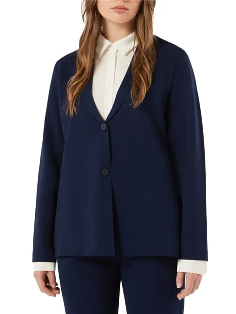 GIACCA BLAZER IN MAGLIA  DONNA BLU
