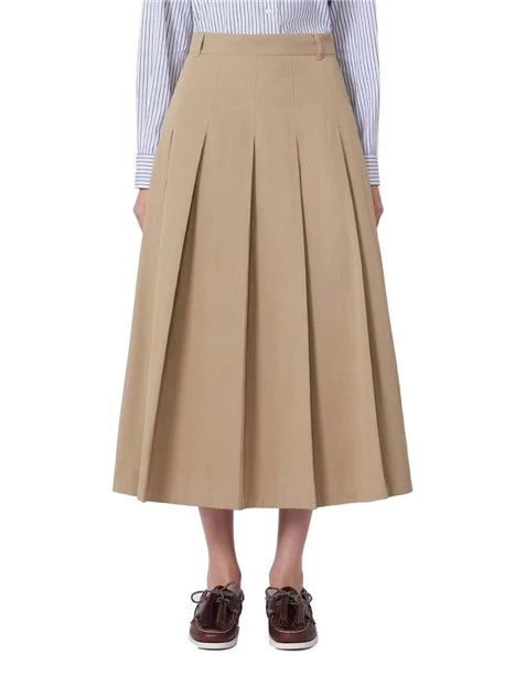 GONNA LUNGA CON TASCHI FILETTO DONNA BEIGE