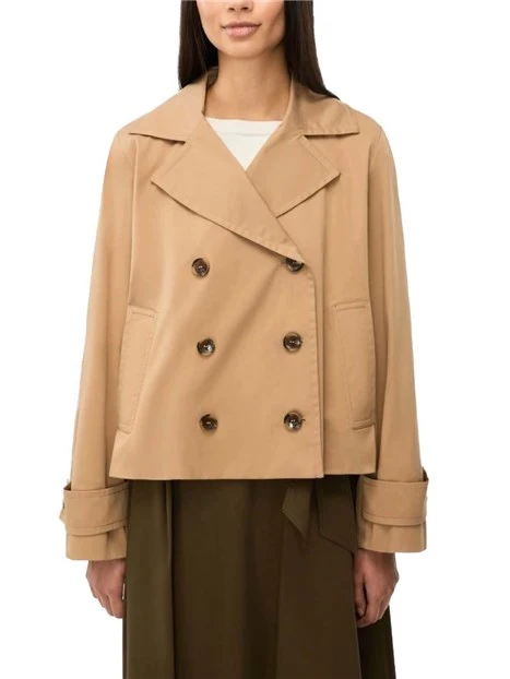 GIACCA DOPPIOPETTO COLLO REVER E CONTROPIEGA SUL RETRO DONNA BEIGE