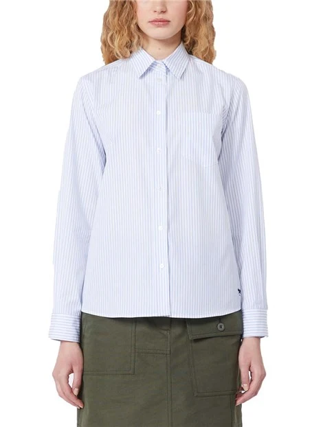 CAMICIA FANTASIA RIGHE DONNA BIANCO
