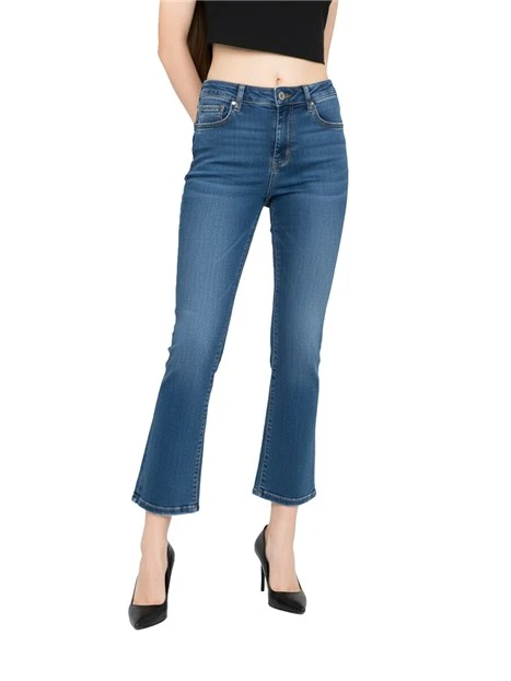 JEANS A ZAMPA CON VITA REGOLARE DONNA BLU JEANS
