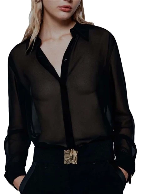 GIACCA CORTA CON BOTTONI GIOIELLO DONNA NERO