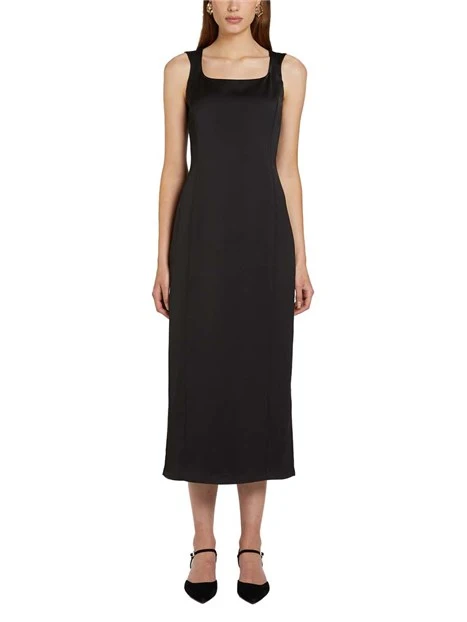 VESTITO LUNGO  FIT SEMI ADERENTE DONNA NERO