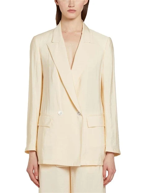 BLAZER DOPPIOPETTO CON BOTTONI A VISTA DONNA BIANCO