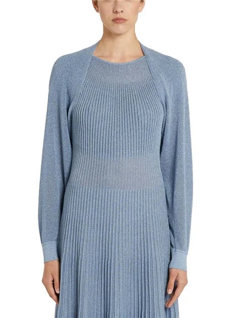 CARDIGAN COPRISPALLE DRAPPEGGIATO DONNA AZZURRO