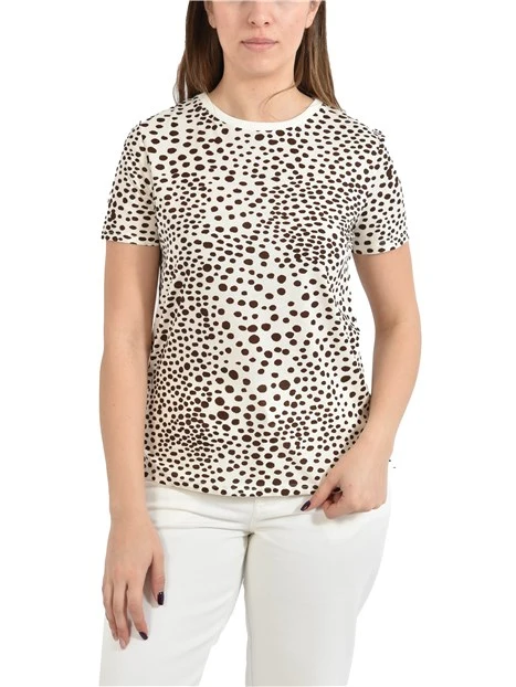 T-SHIRT MANICA CORTA GIROCOLLO DONNA BIANCO