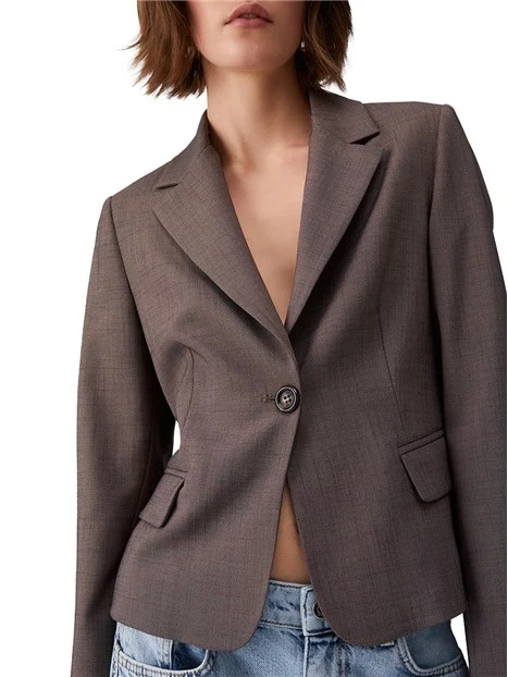 BLAZER SLIM FIT DONNA GRIGIO