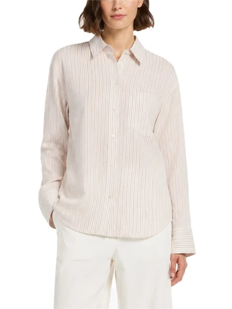 CAMICIA BOXY IN PURO LINO DONNA BIANCO