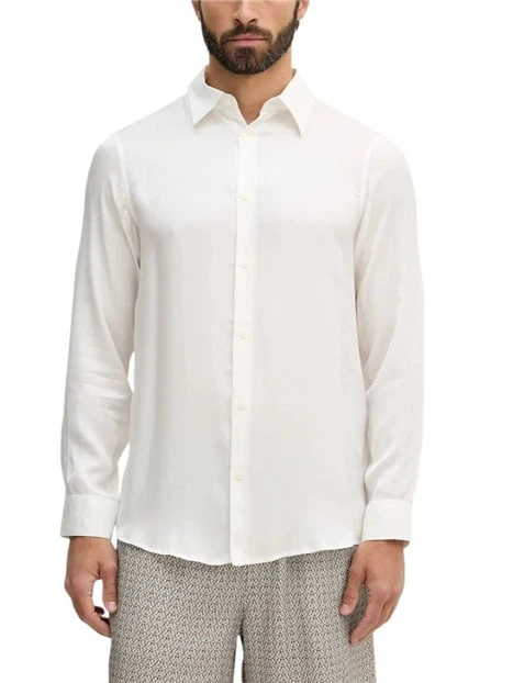 CAMICIA CASUAL CON COLLETTO CLASSICO UOMO BIANCO