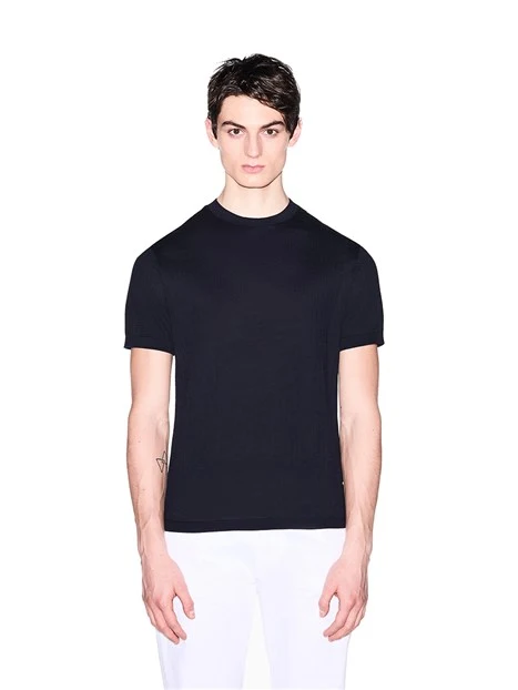 T-SHIRT MANICA CORTA SEMPLICE UOMO BLU