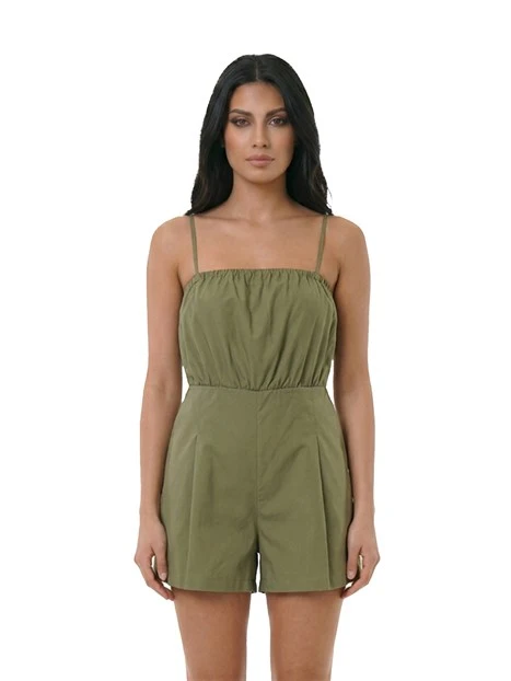 TUTA CORTA CON SCHIENA SCOPERTA DONNA VERDE